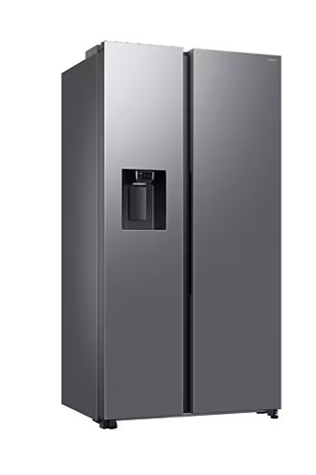 Samsung RS70F64KETEO side by side hűtőszekrény, 420/220L, AI inverteres kompresszor, 91.2x72.6x178.4 cm, matt metál DOI szín