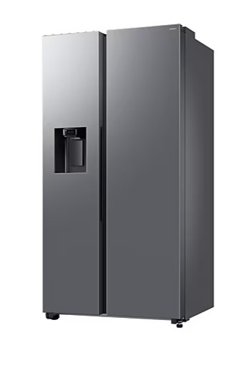 Samsung RS70F64KETEO side by side hűtőszekrény, 420/220L, AI inverteres kompresszor, 91.2x72.6x178.4 cm, matt metál DOI szín