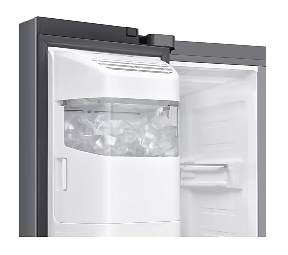 Samsung RS70F64KETEO side by side hűtőszekrény, 420/220L, AI inverteres kompresszor, 91.2x72.6x178.4 cm, matt metál DOI szín