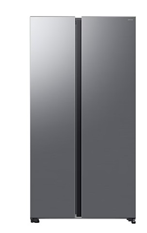 Samsung RS70F65QETEO side by side hűtőszekrény, 420/239L, AI Inverteres Kompresszor, 91.2x72.6x178.4 cm, matt metál szín 