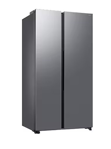 Samsung RS70F65QETEO side by side hűtőszekrény, 420/239L, AI Inverteres Kompresszor, 91.2x72.6x178.4 cm, matt metál szín 
