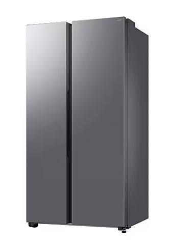 Samsung RS70F65QETEO side by side hűtőszekrény, 420/239L, AI Inverteres Kompresszor, 91.2x72.6x178.4 cm, matt metál szín 