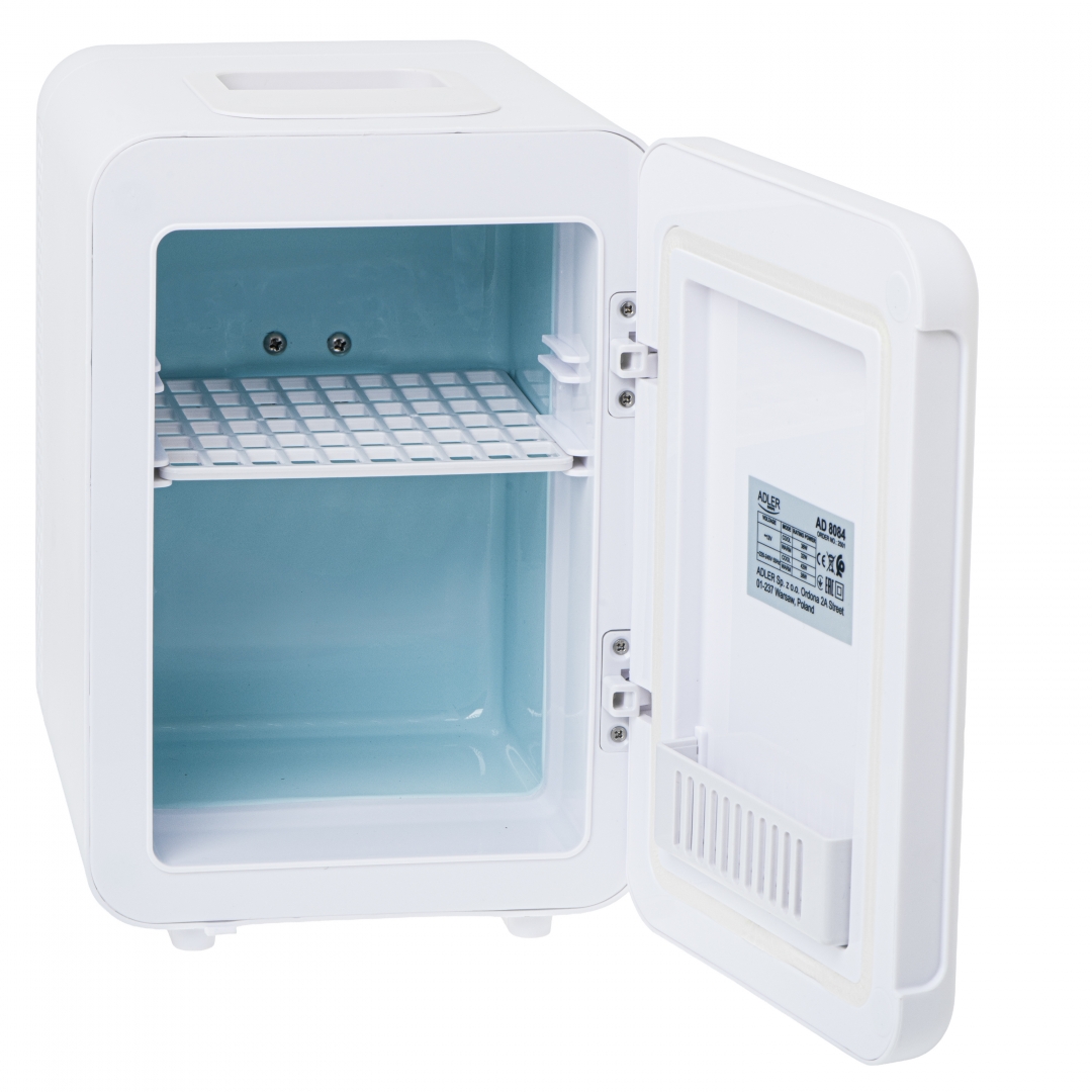 Adler AD8084W mini hűtőszekrény 4L, fehér szín 