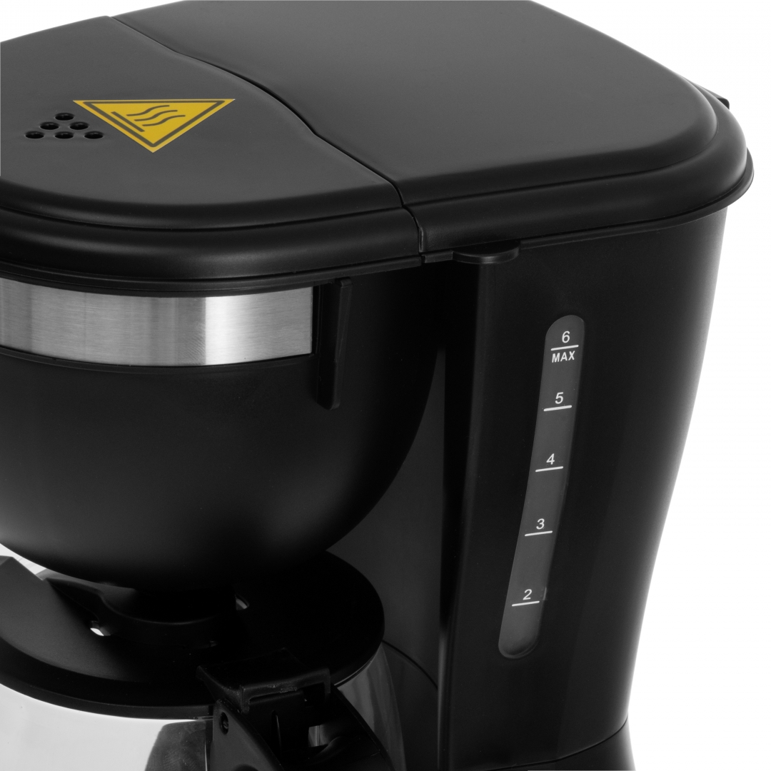 Adler AD4381 filteres tea-kávéfőző, 0.6L, 600W, fekete szín 