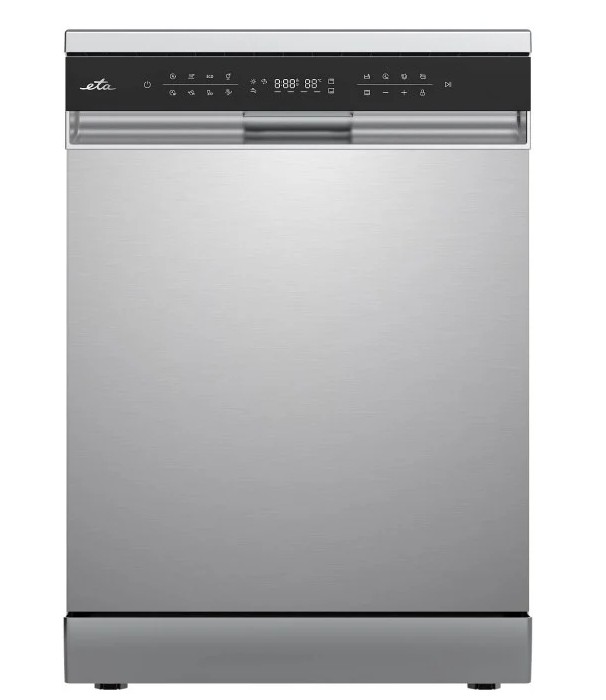 Eta 338090010B mosogatógép, 14 teríték, 3 kosár, automatikus ajtónyitás, 59.8x60x84.5 cm, inox szín 