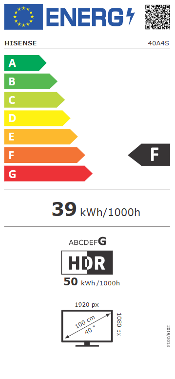 Hisense 40A4S 40", 101.6 cm FHD Smart LED TV 