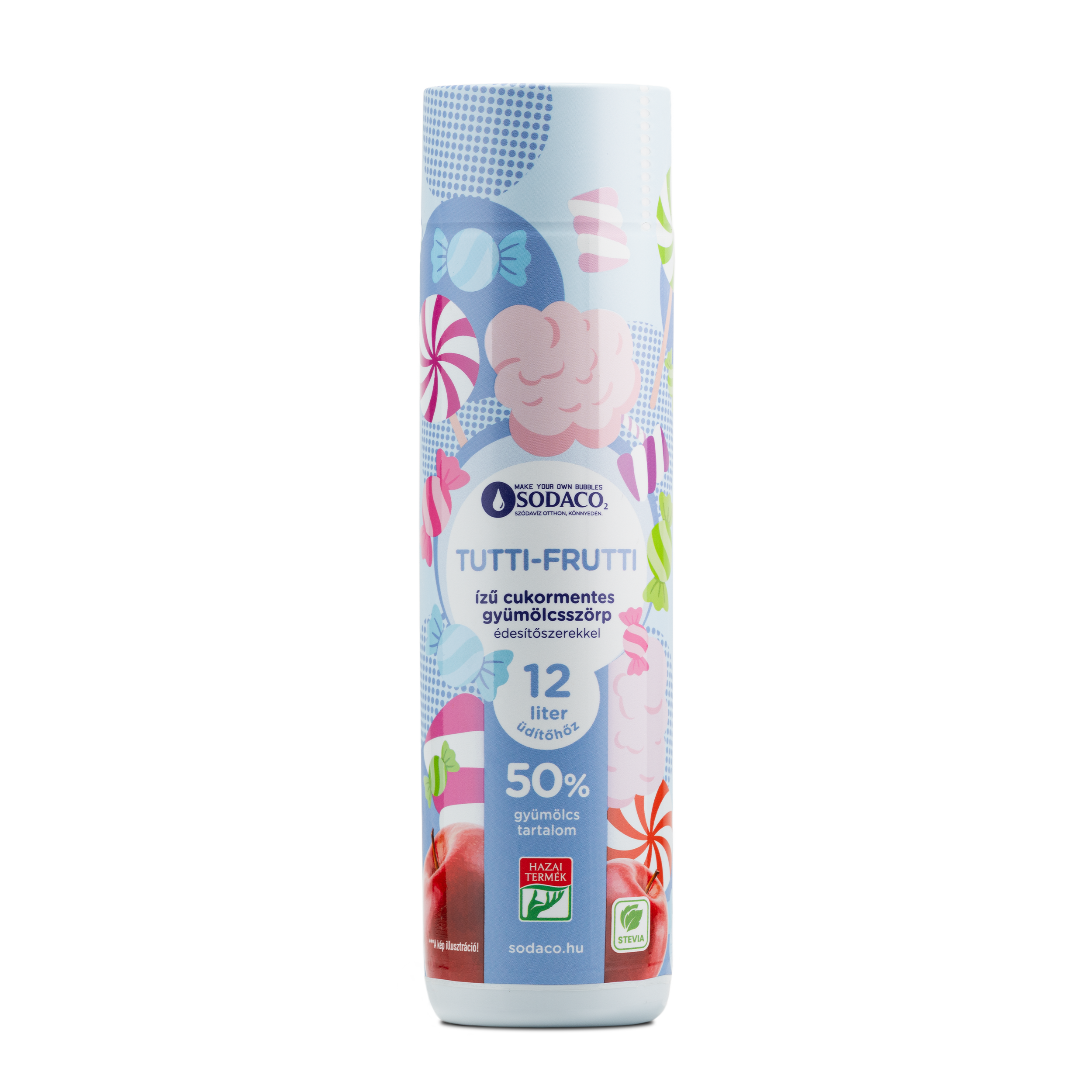 SodaCo tutti frutti ízű, cukormentes szörp, 500 ml 