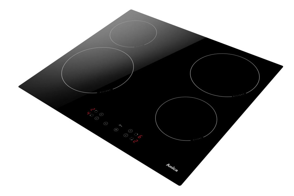 Amica DS6401B beépíthető kerámialap, 59.2x52.2x4.8 cm, fekete szín 