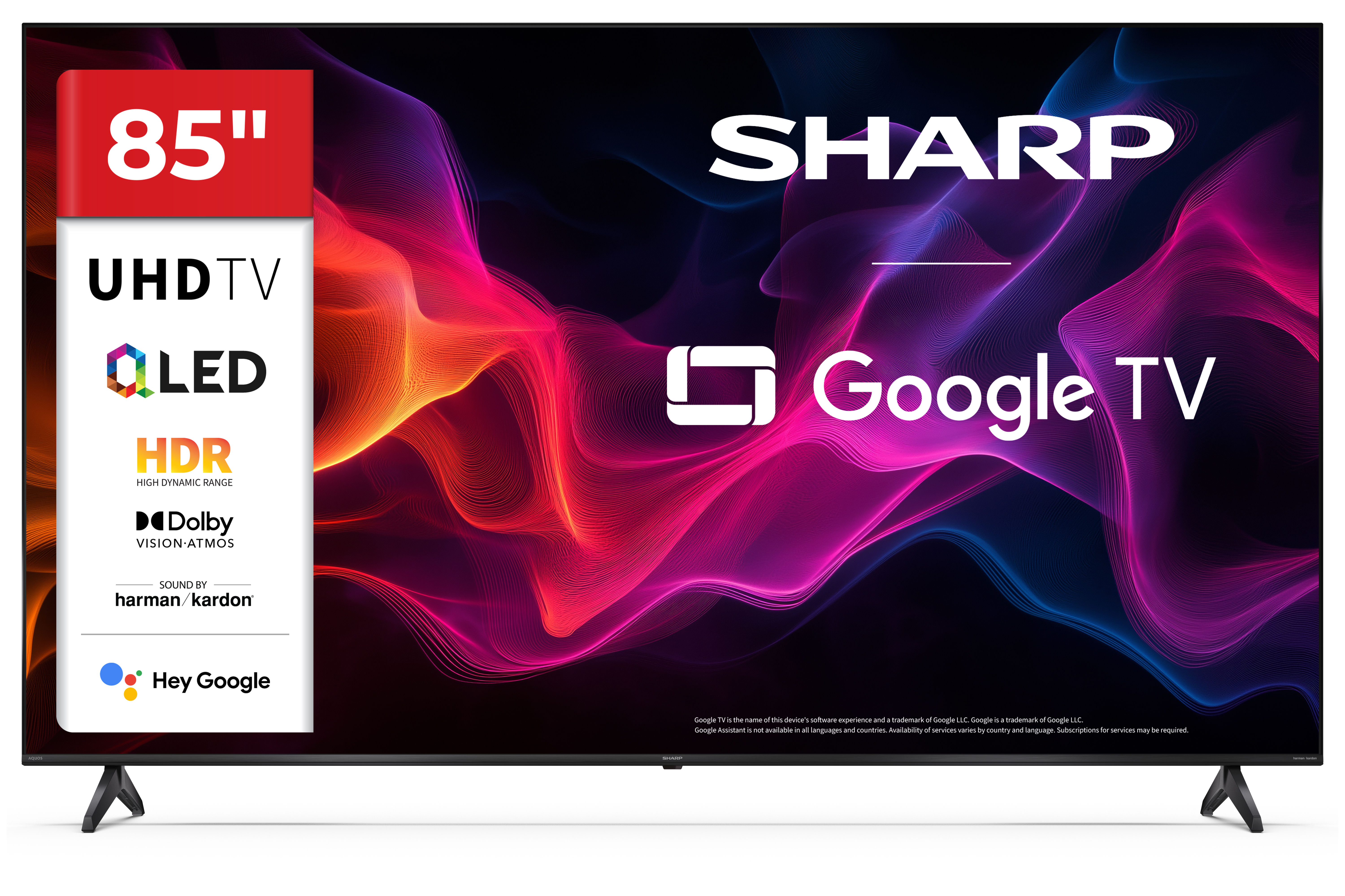 Sharp 85HP5265E 4K UHD QLED TV, 85", 215.9 cm 