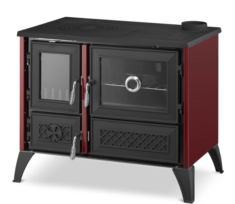 Hunor 801 Stella sparhelt 9 kW bordó