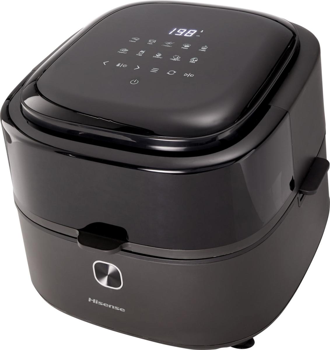 Hisense HAF1350DR forrólevegős sütő, Air Fryer, 6.7L, 1350W, antracit szín 