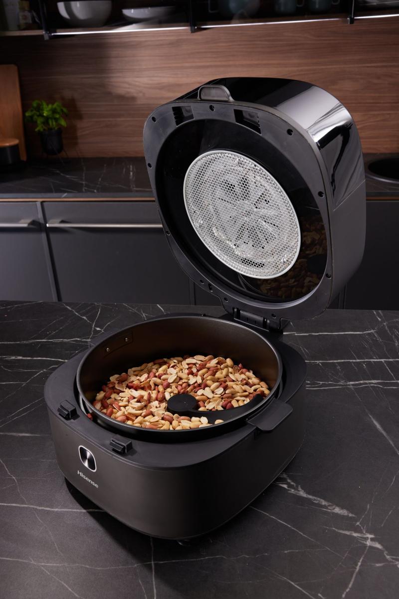 Hisense HAF1350DR forrólevegős sütő, Air Fryer, 6.7L, 1350W, antracit szín 