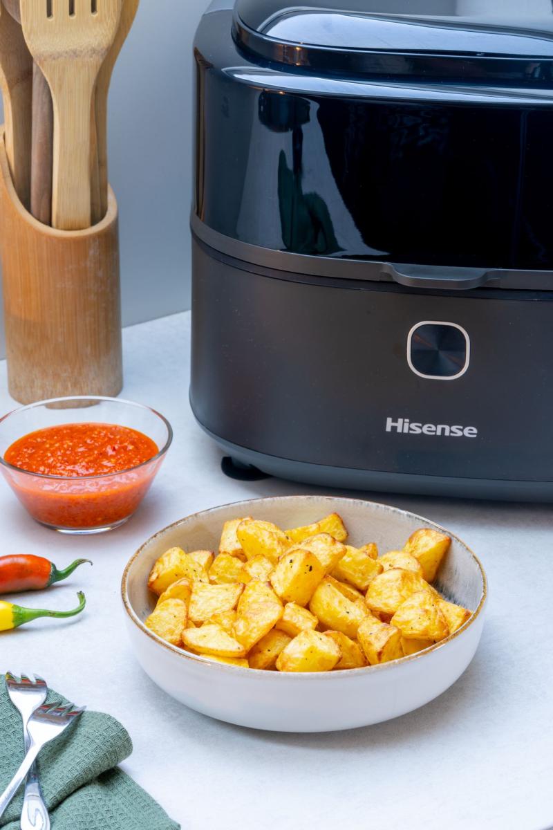 Hisense HAF1350DR forrólevegős sütő, Air Fryer, 6.7L, 1350W, antracit szín 