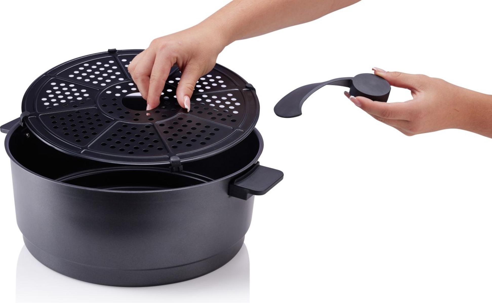 Hisense HAF1350DR forrólevegős sütő, Air Fryer, 6.7L, 1350W, antracit szín 