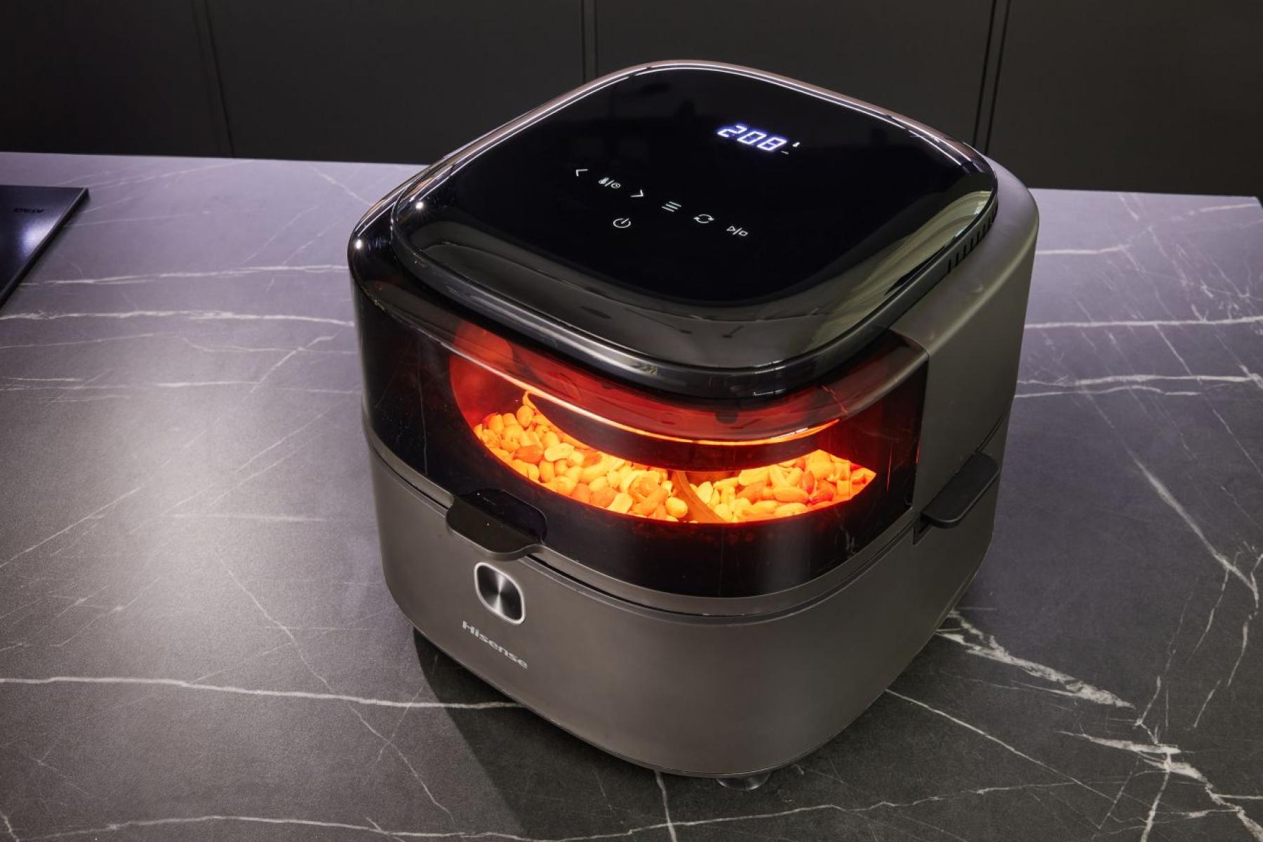 Hisense HAF1350DR forrólevegős sütő, Air Fryer, 6.7L, 1350W, antracit szín 