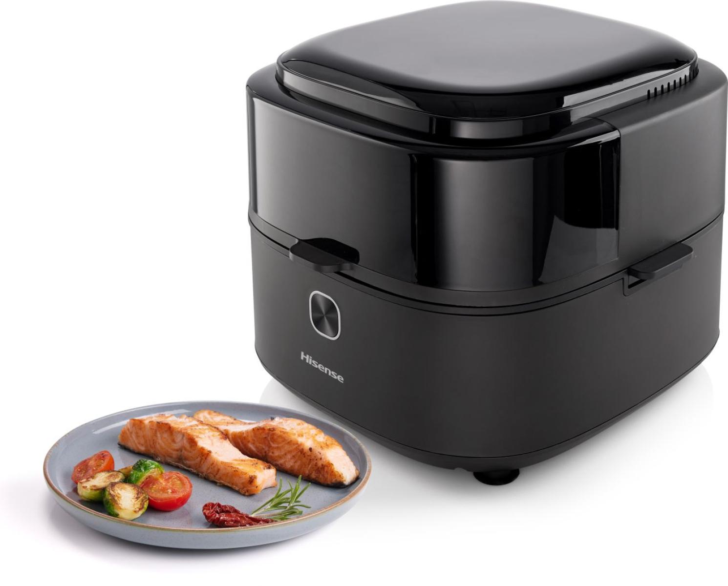 Hisense HAF1350DR forrólevegős sütő, Air Fryer, 6.7L, 1350W, antracit szín 