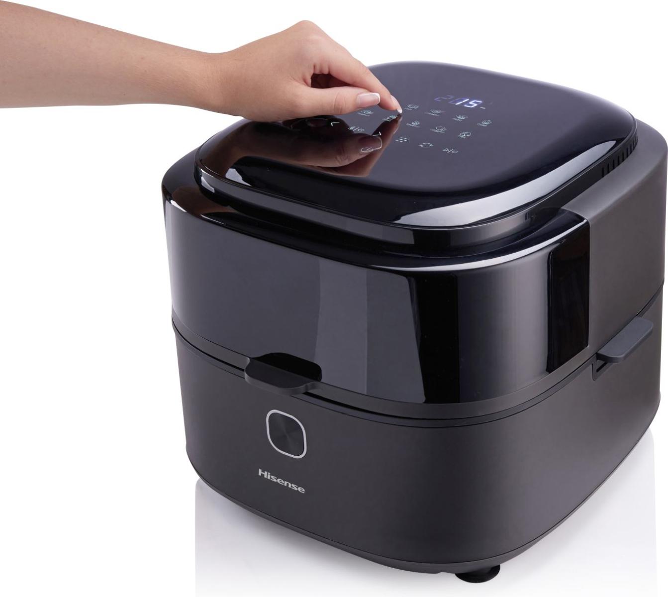 Hisense HAF1350DR forrólevegős sütő, Air Fryer, 6.7L, 1350W, antracit szín 