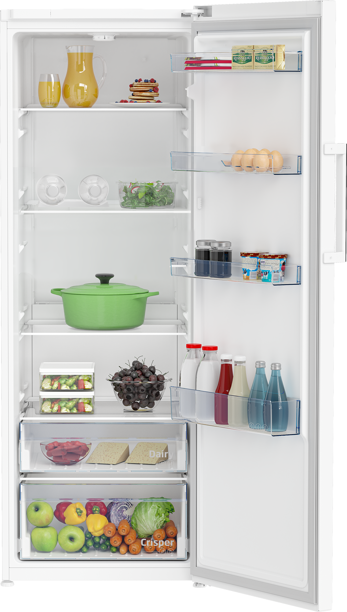 Beko RSSE415M41WN egyajtós hűtőszekrény, 367L, 59.5x70x171.4 cm
