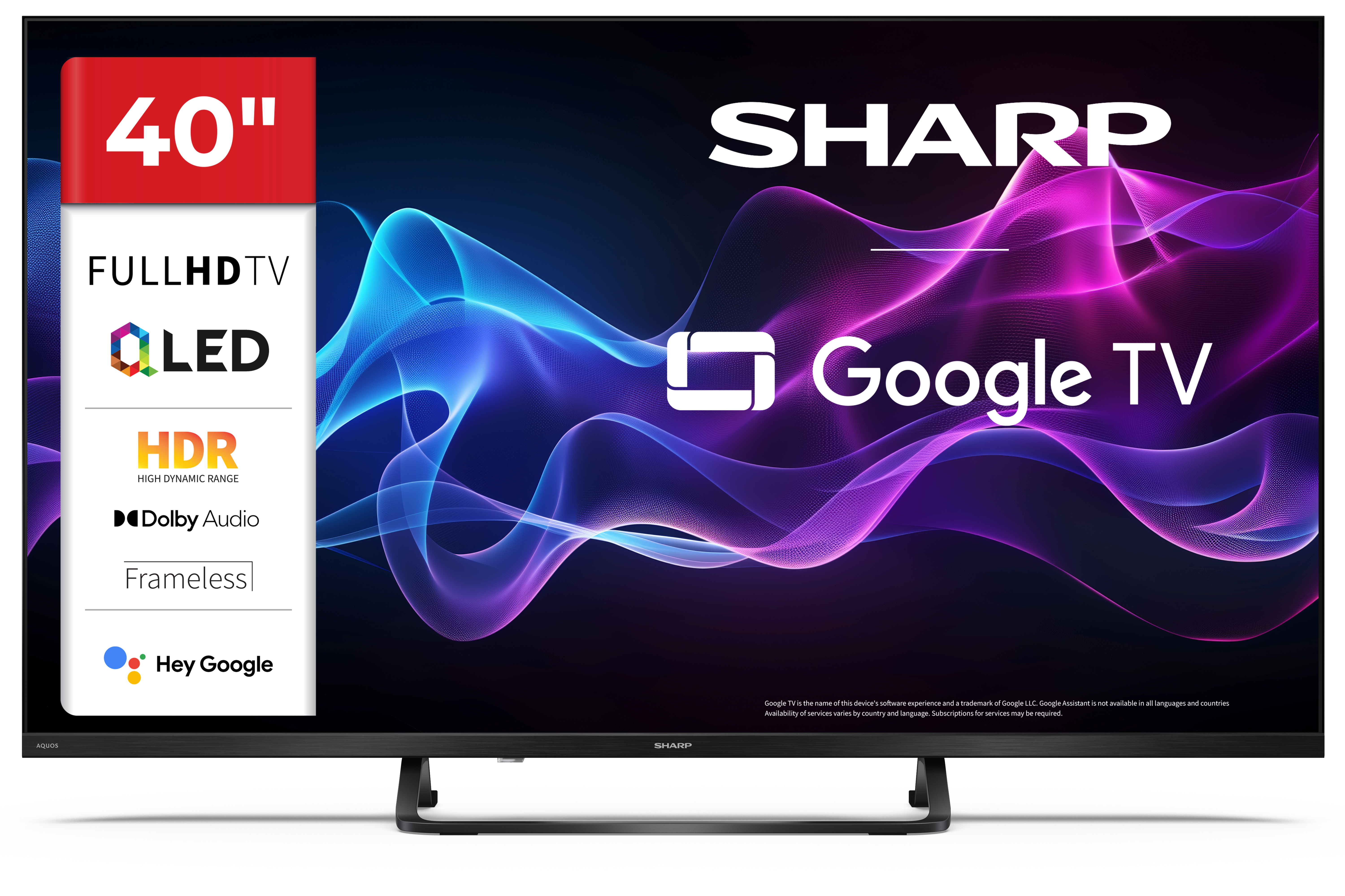 Sharp 40HF3865E Full HD Smart QLED TV, 40", 101.6 cm 
