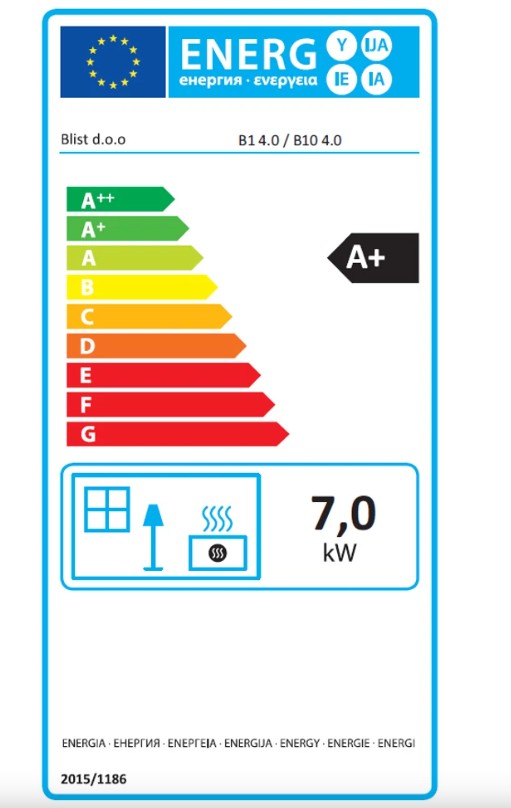 Blist B10 4.0 íves kandalló 7 kW 