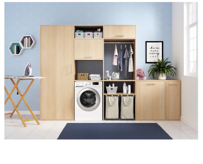 Indesit BDE 86436 WSV EE mosó-szárítógép, 8/6 kg, inverter motor, gőz, 59.5x54x85 cm 