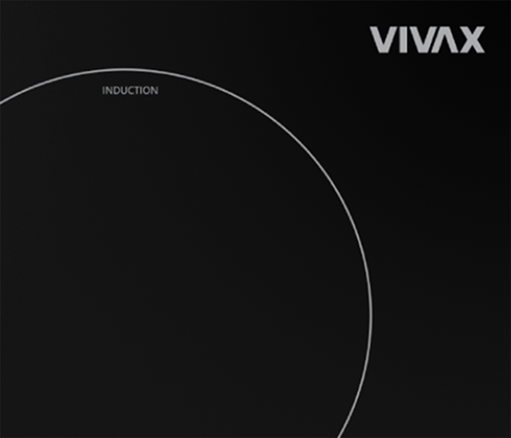Vivax BH-02MIN beépíthető dominó 2 főzőzónás kerámialap, 28.8x52x5.9 cm, fekete szín 