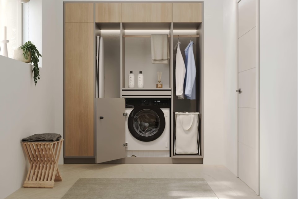 Haier BHA6S69M6DB9J-S beépíthető elöltöltős mosógép, 9 kg, inverter motor, Wifi, gőz, 60x52.5x82 cm