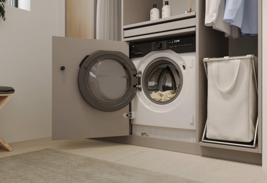 Haier BHA6S69M6DB9J-S beépíthető elöltöltős mosógép, 9 kg, inverter motor, Wifi, gőz, 60x52.5x82 cm