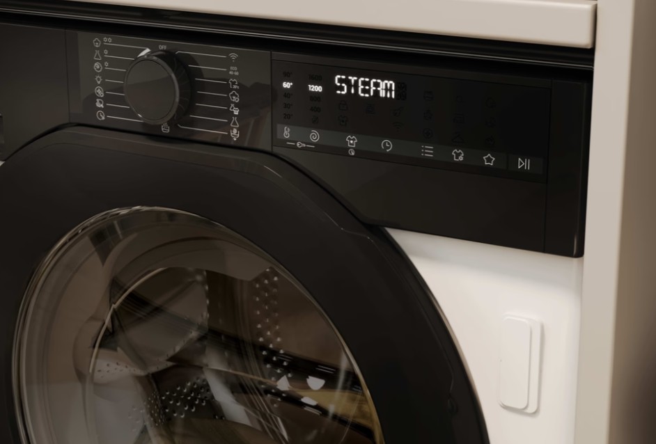 Haier BHA6S69M6DB9J-S beépíthető elöltöltős mosógép, 9 kg, inverter motor, Wifi, gőz, 60x52.5x82 cm