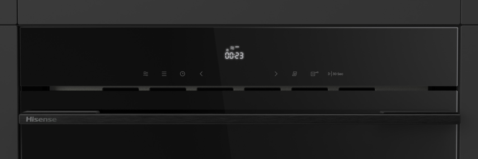 Hisense BIM334G64DBG8 beépíthető mikrohullámú sütő, 900W, 34L, 59.4x45.6x38.2 cm, fekete szín 