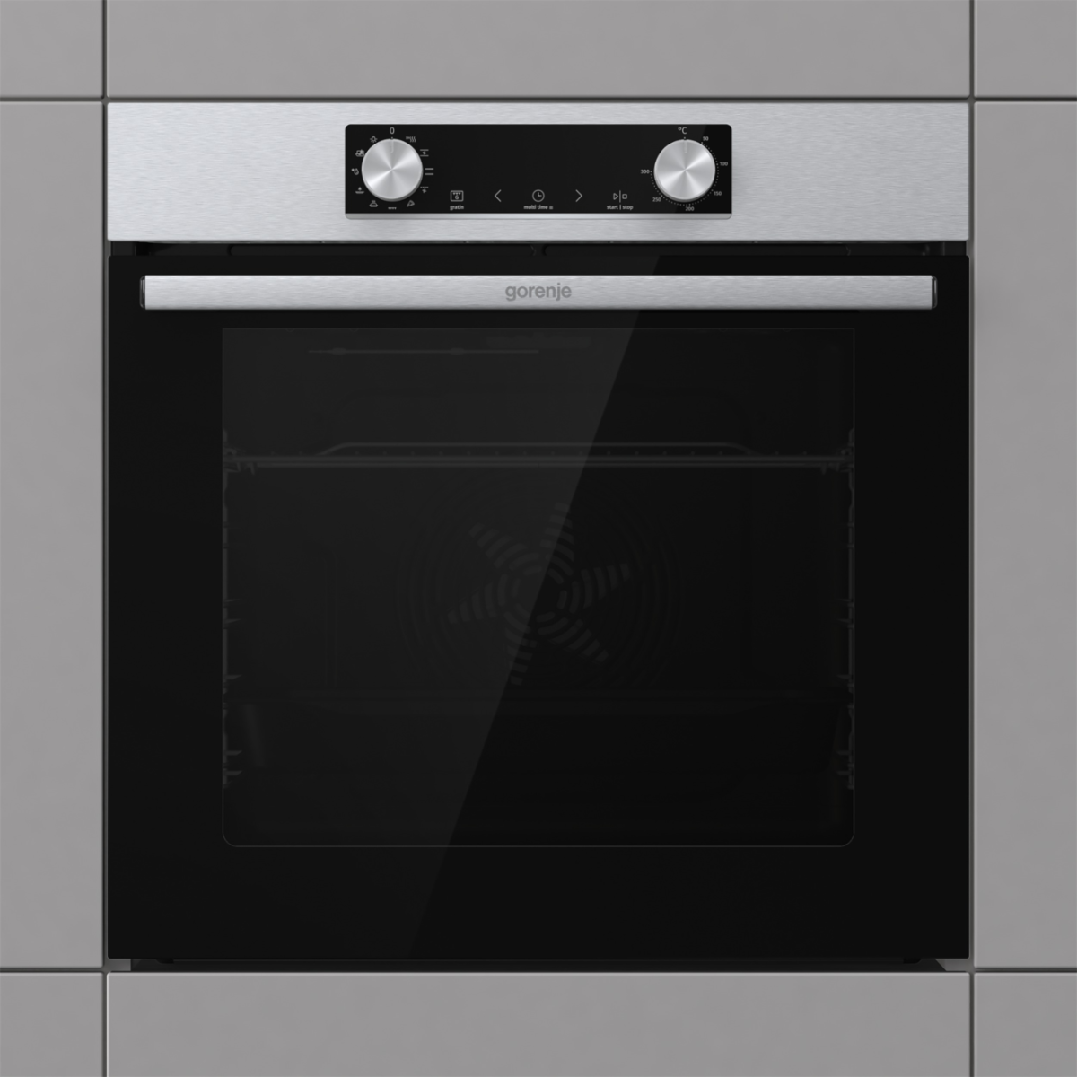 Gorenje BO6735E02XK0 beépíthető sütő, 77L, 59.5x56.4x59.5 cm, inox szín 