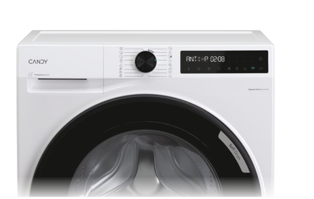 Candy BR 410BL8-S elöltöltős mosógép, 10 kg, inverter motor, gőz, Wifi, 59.5x57.9x85 cm