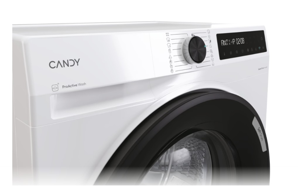 Candy BR 410BL8-S elöltöltős mosógép, 10 kg, inverter motor, gőz, Wifi, 59.5x57.9x85 cm