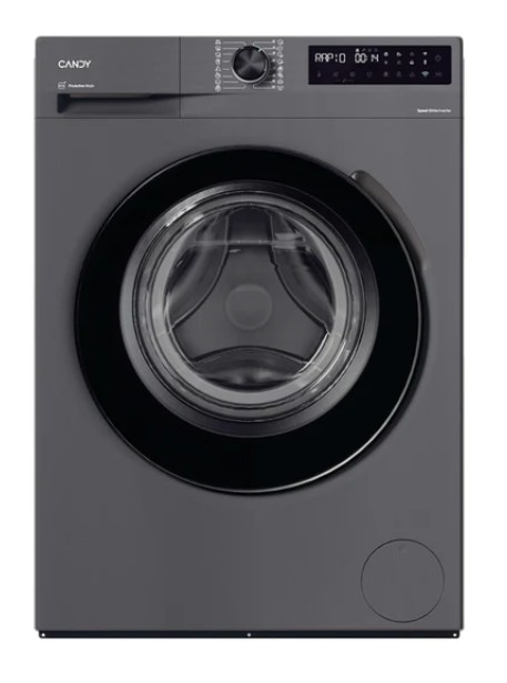 Candy BR 26SSB6G-S elöltöltős mosógép, 6 kg, gőz, Wifi, inverter motor, 59.5x42x85 cm, antracit szín 