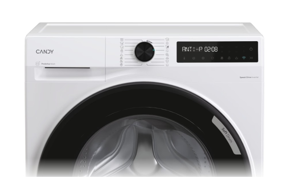 Candy BR 413BL8-S elöltöltős mosógép, 13 kg, inverter motor, 59.5x68.1x85 cm 