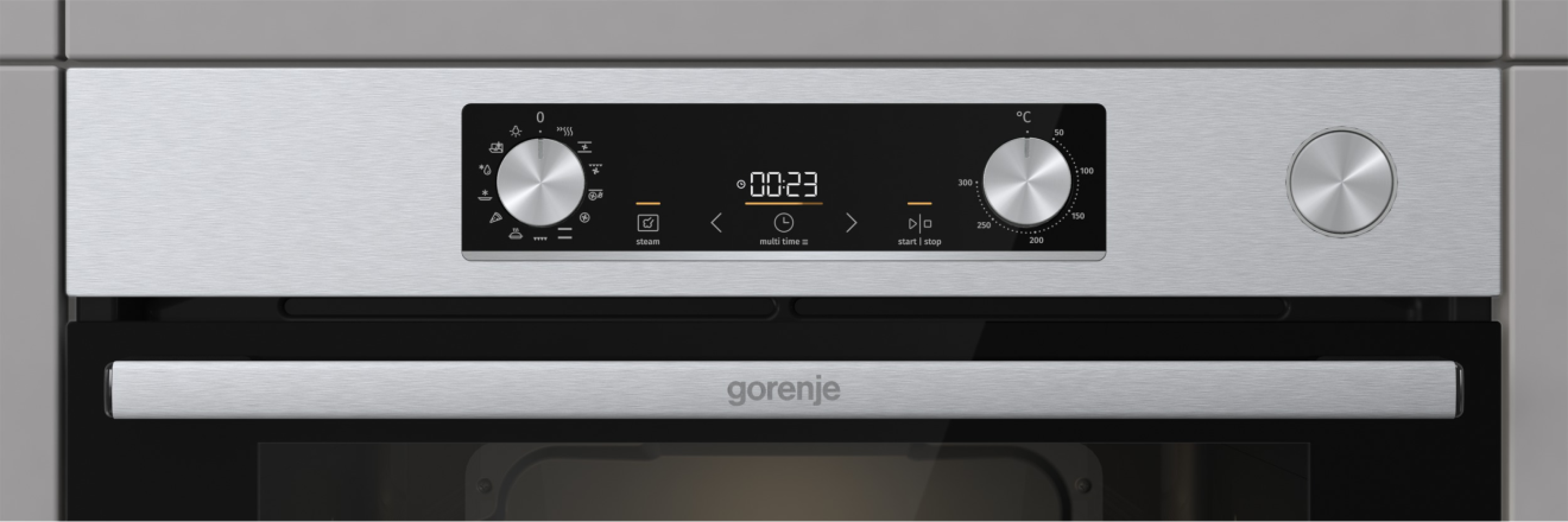 Gorenje BSA6737E15X beépíthető sütő, 77L, 59.5x56.4x59.5 cm, inox szín 
