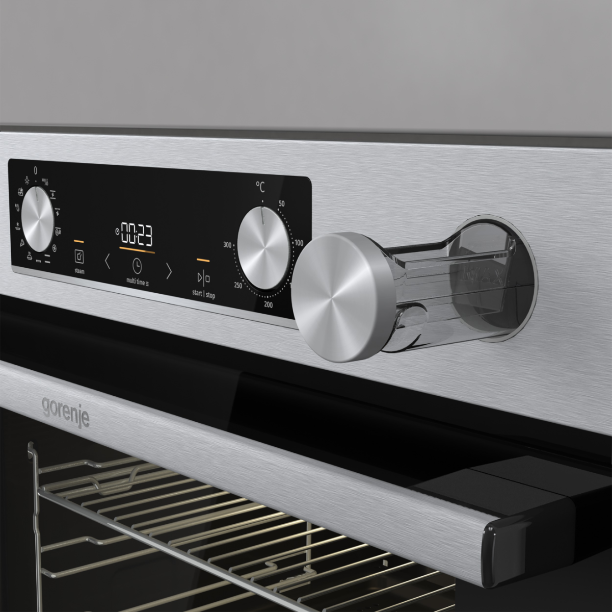 Gorenje BSA6737E15X beépíthető sütő, 77L, 59.5x56.4x59.5 cm, inox szín 