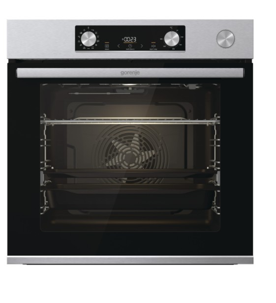 Gorenje BSA6737E15X beépíthető sütő, 77L, 59.5x56.4x59.5 cm, inox szín 