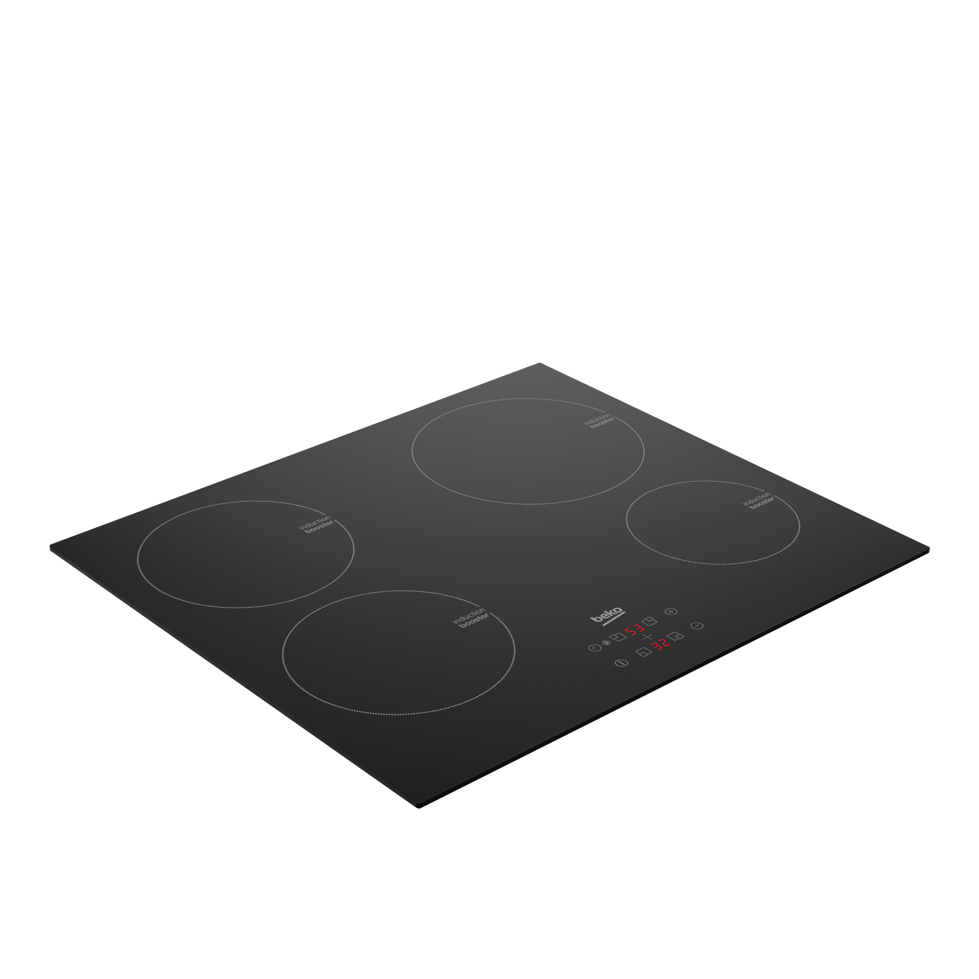 Beko HII64400AT beépíthető indukciós kerámialap, 60x51x5.5 cm, fekete szín 
