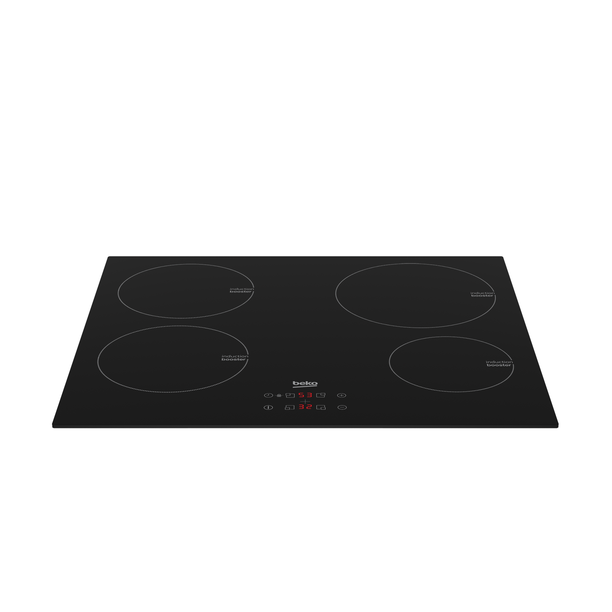 Beko HII64400AT beépíthető indukciós kerámialap, 60x51x5.5 cm, fekete szín 