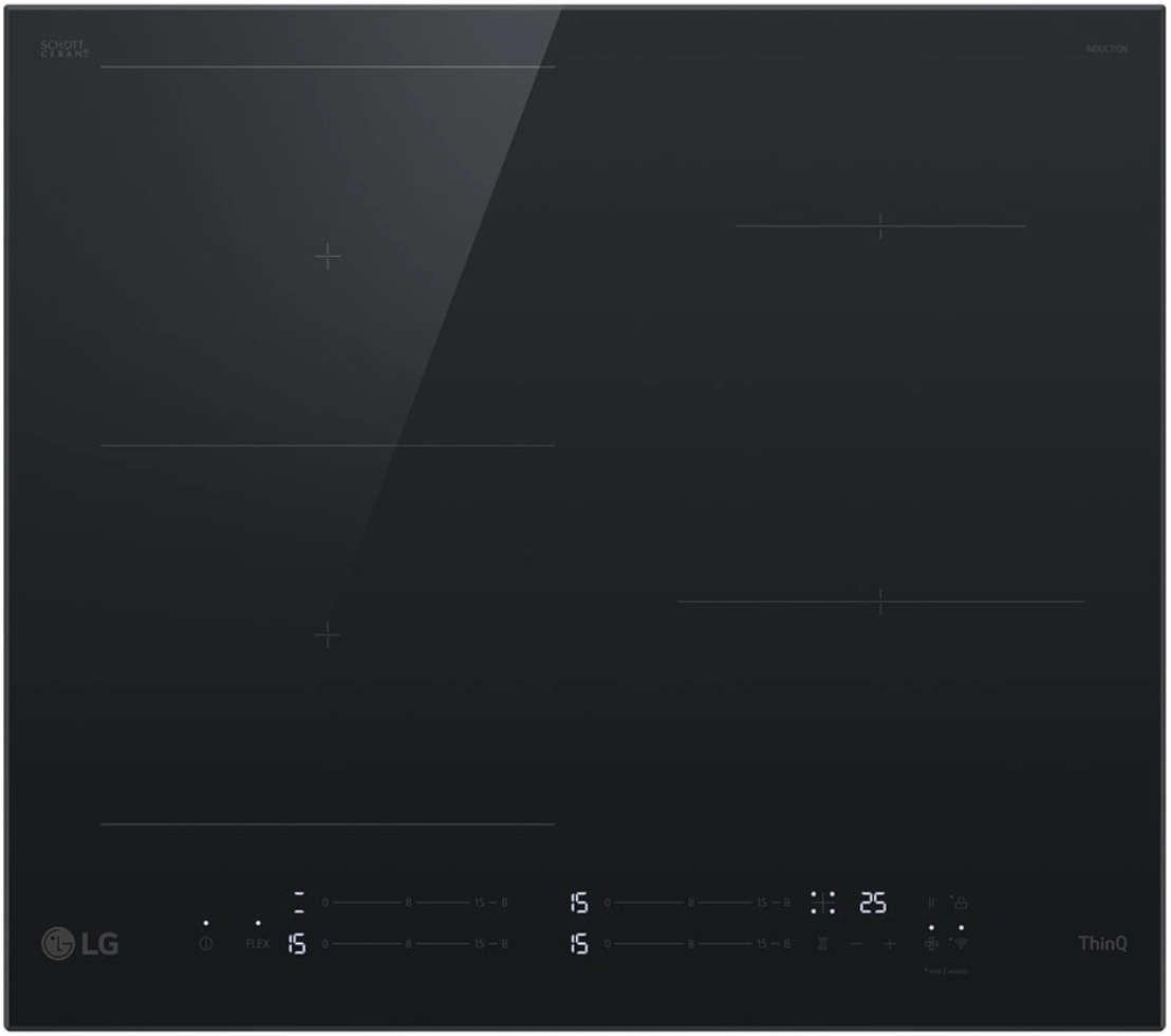 LG CBIZ2435B beépíthető indukciós kerámialap, 59x52x5 cm, fekete szín 