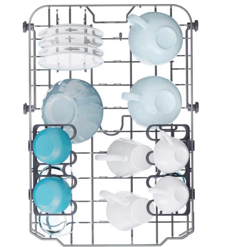 Candy CF0C7SB0FX mosogatógép, 10 teríték, automatikus ajtónyitás, inverter motor, Wifi, 44.8x60.5x84.6 cm, inox szín