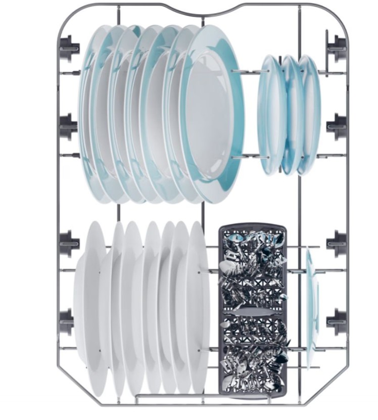 Candy CF0C7SB0FX mosogatógép, 10 teríték, automatikus ajtónyitás, inverter motor, Wifi, 44.8x60.5x84.6 cm, inox szín