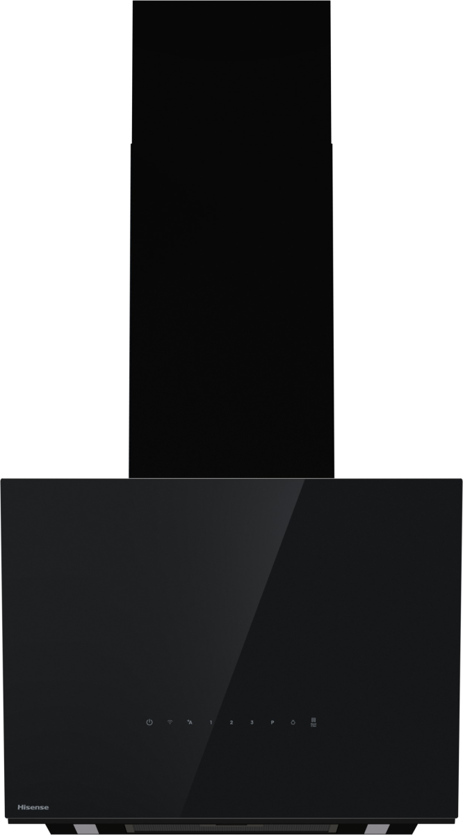 Hisense CH6IN6226B beépíthető falra szerelhető döntött kürtös konyhai elszívó, 59.5x41.2x45 cm, fekete szín 