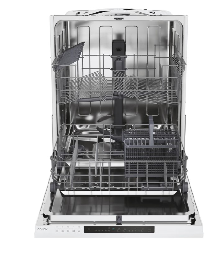Candy CI 3E7L0W2 teljesen beépíthető mosogatógép, 13 teríték, Wifi, inverter motor, 59.7x55.5x81.8 cm