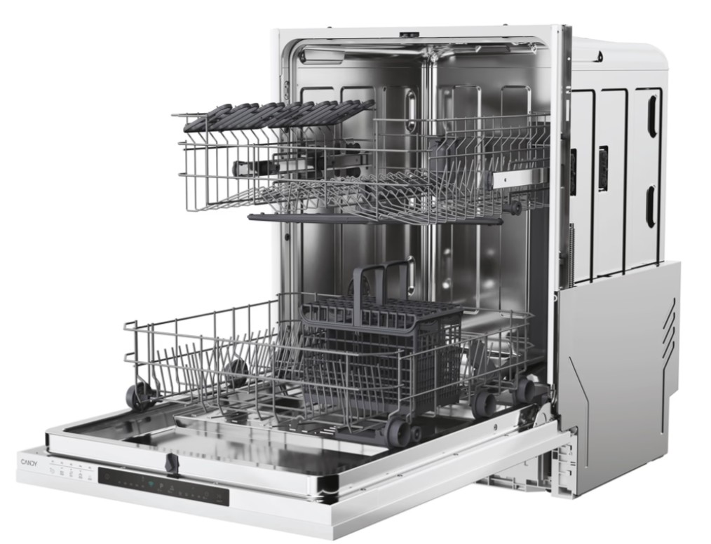 Candy CI 3E7L0W2 teljesen beépíthető mosogatógép, 13 teríték, Wifi, inverter motor, 59.7x55.5x81.8 cm