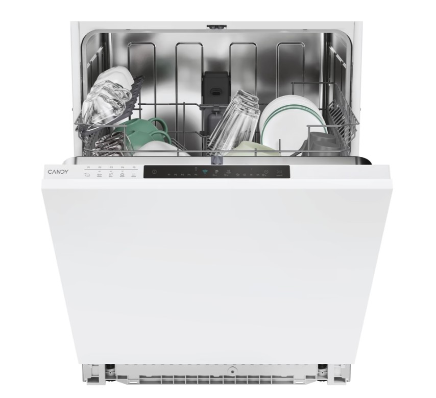 Candy CI 3E7L0W2 teljesen beépíthető mosogatógép, 13 teríték, Wifi, inverter motor, 59.7x55.5x81.8 cm