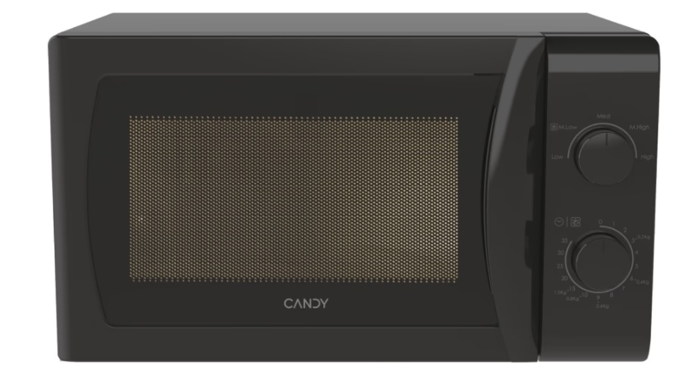 Candy CMW20SMB mikrohullámú sütő, 700W, 20L, fekete szín 