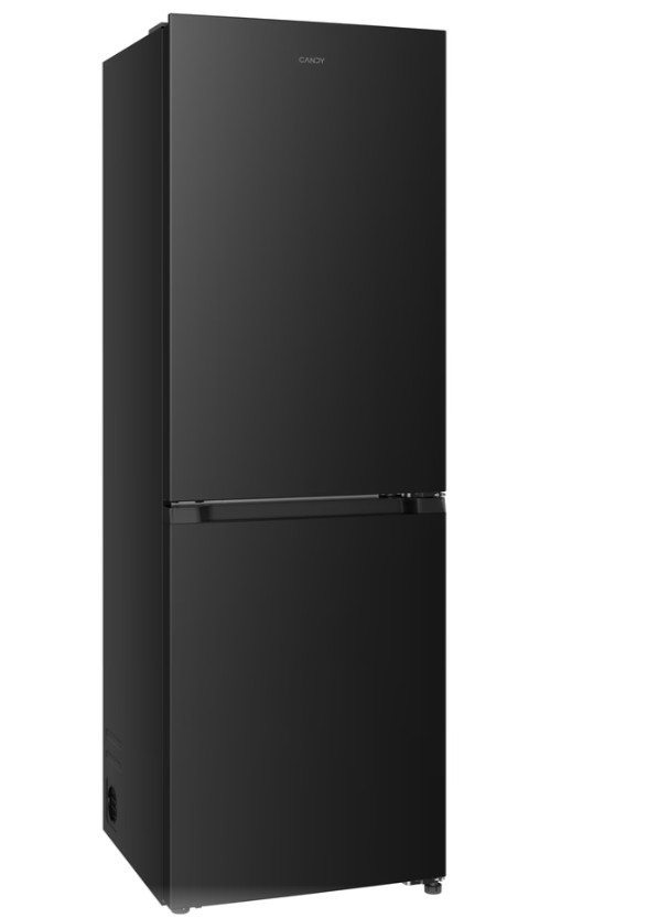 Candy CNCQ2T6S18DB Total No Frost alulfagyasztós kombinált hűtőszekrény, Wifi, 205/110L, 59.5x59.9x185 cm, fekete szín 
