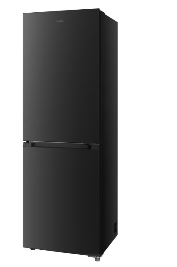 Candy CNCQ2T6S18DB Total No Frost alulfagyasztós kombinált hűtőszekrény, Wifi, 205/110L, 59.5x59.9x185 cm, fekete szín 